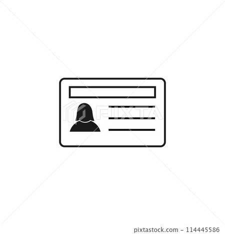 identity card icon identity card icon 114445586