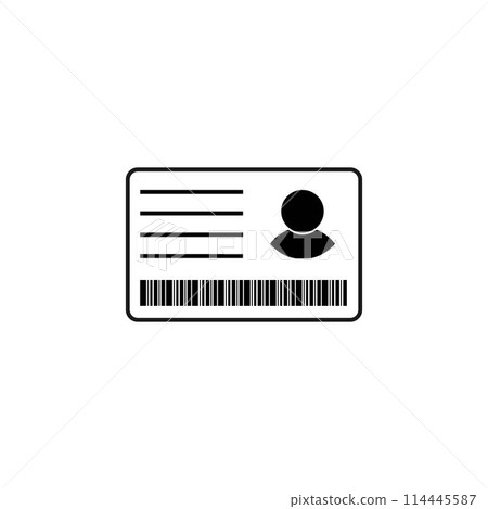 identity card icon identity card icon 114445587