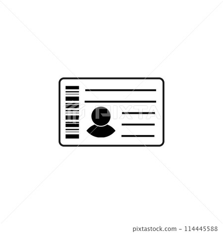 identity card icon identity card icon 114445588