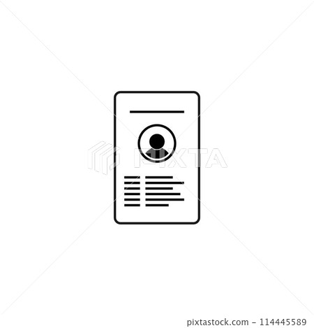 identity card icon identity card icon 114445589