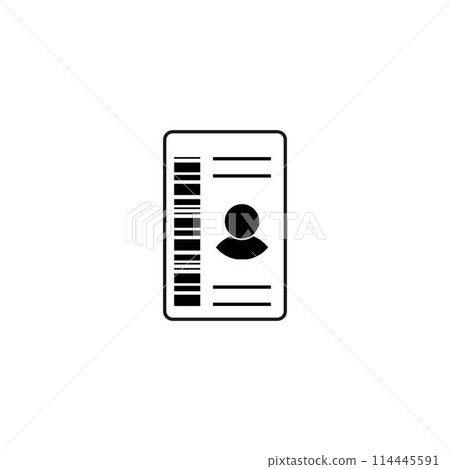 identity card icon 114445591
