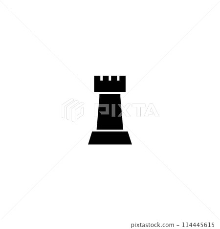 rook chess icon 114445615