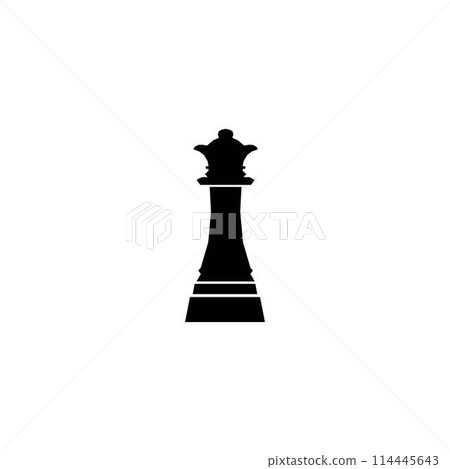 queen chess icon 114445643