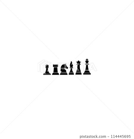set chess icon set chess icon 114445695
