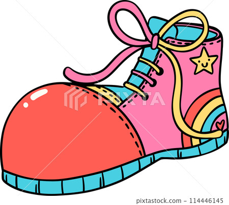 Groovy Clown Shoe clowncore doodle 114446145