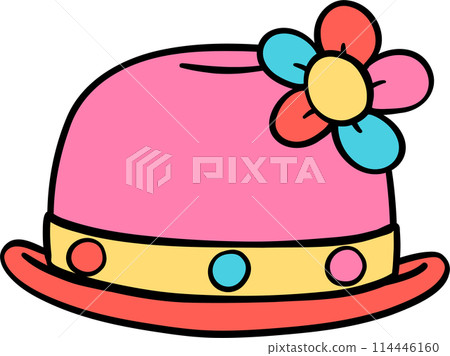 Groovy Clown Hat, clowncore doodle Groovy Clown Hat, clowncore doodle 114446160