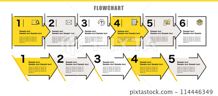 一個簡單而時尚的資訊圖表模板，可用於提案和解釋圖。 114446349