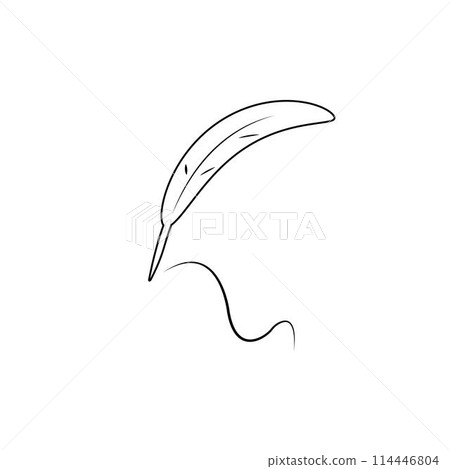 feather pen 114446804