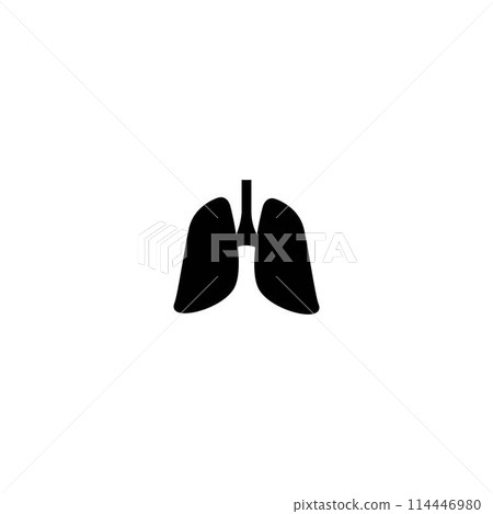lungs icon lungs icon 114446980