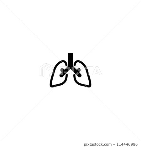 lungs icon lungs icon 114446986
