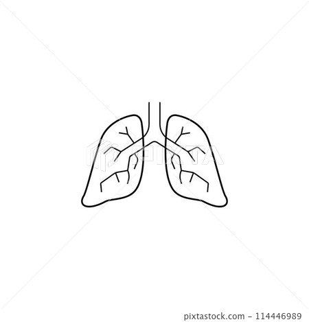 lungs icon lungs icon 114446989
