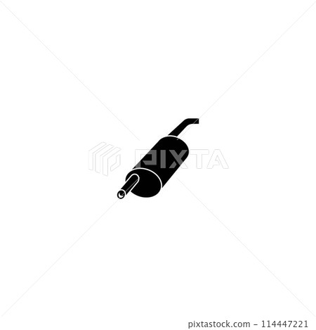 car exhaust icon 114447221