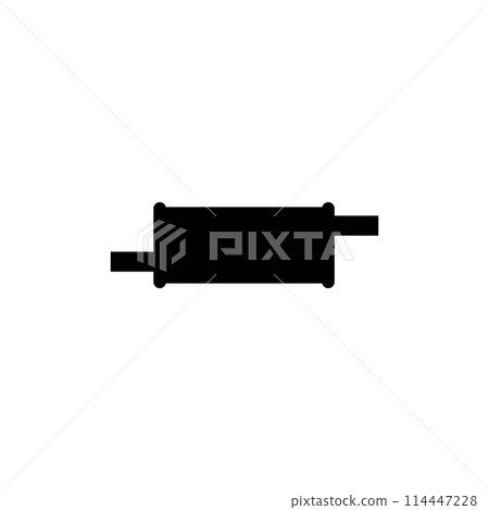car exhaust icon 114447228