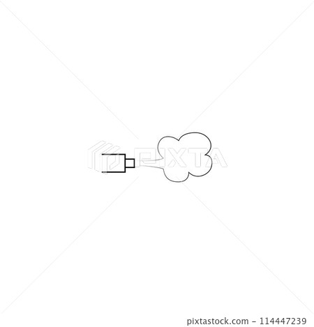 car exhaust icon 114447239