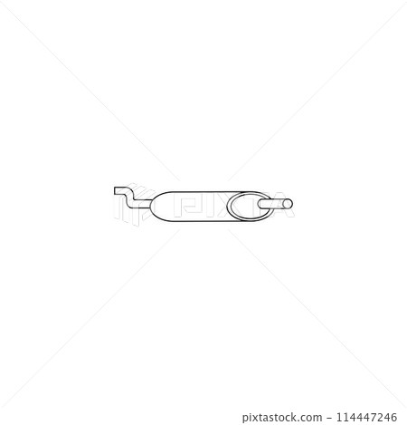 car exhaust icon 114447246