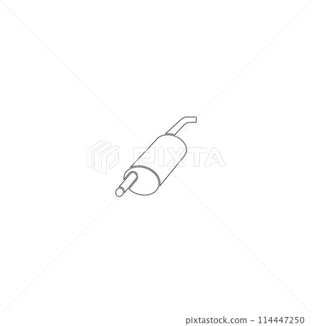 car exhaust icon car exhaust icon 114447250