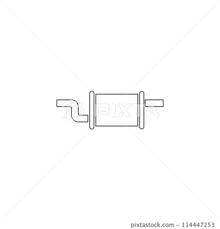 car exhaust icon 114447253