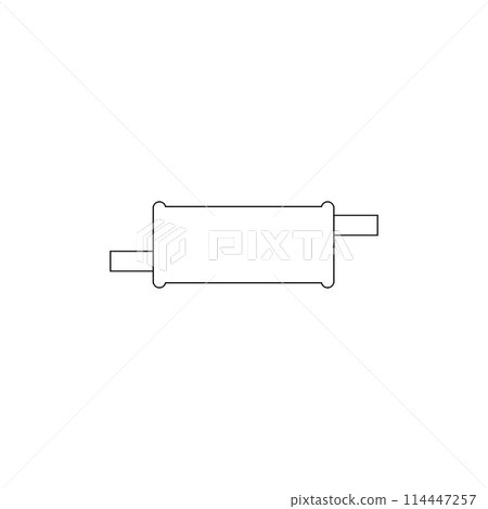 car exhaust icon 114447257