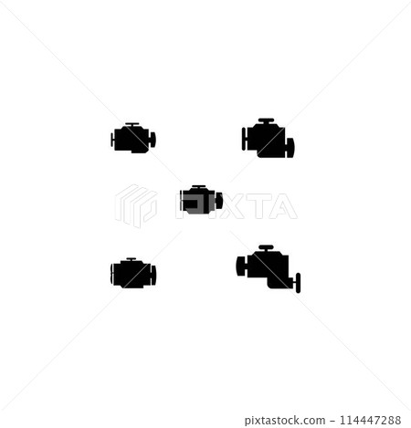 car engine icon car engine icon 114447288
