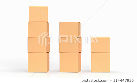 The cardboard box for shipping or cargo concept 3d rendering. 114447936