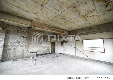 The interior of an old building before renovation The interior of an old building before renovation 114450539