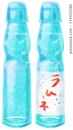 Ramune bottle (with or without label) Watercolor touch 114452566