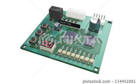 Realistic and accurate printed circuit board images for illustrating electronic components Realistic and accurate printed circuit board images for illustrating electronic components 114452881