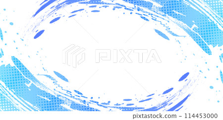 Blue Gradient Brush Texture Background with Halftone Effect. Vibrant Sport Background with Grunge Style 114453000