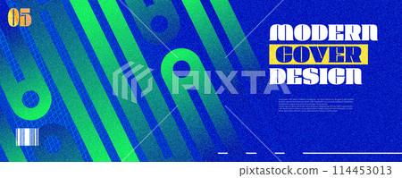 Abstract and Creative Cover or Horizontal Poster in Modern Technology Concept, for Identity, Branding, Advertising or Promotion. Futuristic Layout Design Template with Texture Effect Abstract and Creative Cover or Horizontal Poster in Modern Technology Concept, for Identity, Branding, Advertising or Promotion. Futuristic Layout Design Template with Texture Effect 114453013