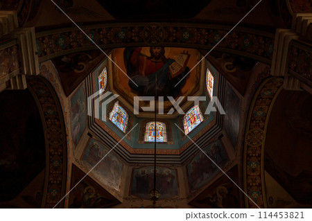 Painted ceiling in a church Painted ceiling in a church 114453821