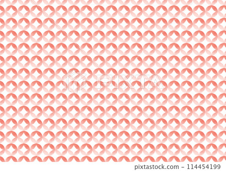 Traditional Japanese pattern, Shippo Tsunagi pattern, hand-drawn watercolor 114454199