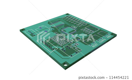 Realistic and precisely drawn images of wiring tracks for illustrating printed circuit boards 114454221