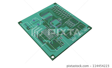 真實且準確創建的佈線軌道圖像，可用於解釋印刷電路板 114454223
