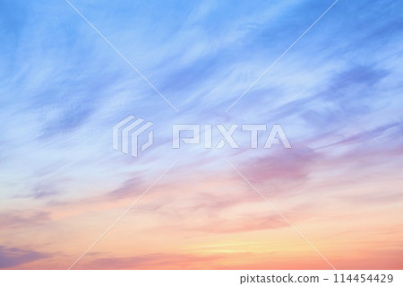 美麗的日出天空,茨城縣日立市 美麗的日出天空,茨城縣日立市 114454429