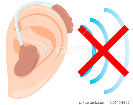 Damage to behind-the-ear hearing aids Damage to behind-the-ear hearing aids 114454831