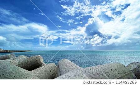 石垣島南濱町綠地公園美麗的大海 石垣島南濱町綠地公園美麗的大海 114455269