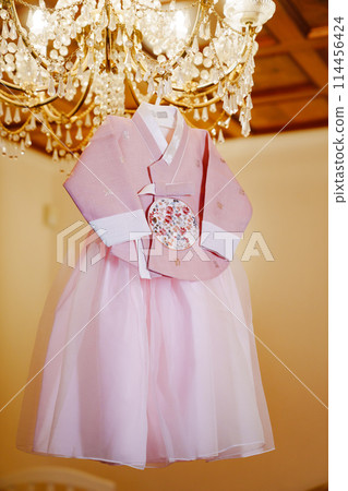 Children's national Korean costume for the traditional celebration Children's national Korean costume for the traditional celebration 114456424