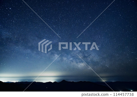 Starry sky over Shikoku Karst Starry sky over Shikoku Karst 114457738