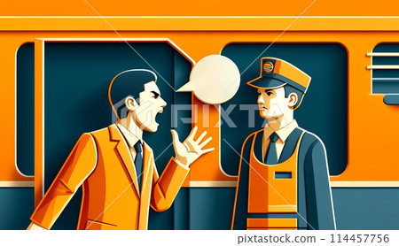 火車、車站和公共交通工具上的顧客騷擾 火車、車站和公共交通工具上的顧客騷擾 114457756