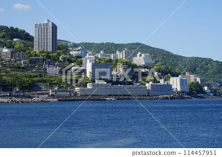 Scenery of Atami Bay in Atami City, Shizuoka Prefecture 114457951