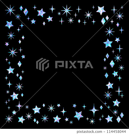 Hologram_frame_star_square 114458044