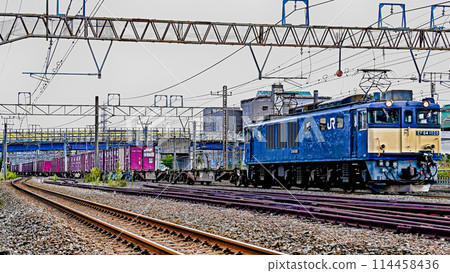 Tokaido Main Line freight train 114458436