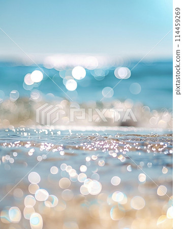 Sparkling sea surface AI image 114459269