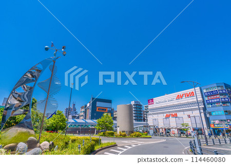 日本藤澤市街景，湘南台站入口（地鐵、小田急、相鐵線）等 114460080