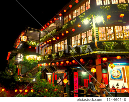 Jiufen Old Street at night, Taiwan 114460348