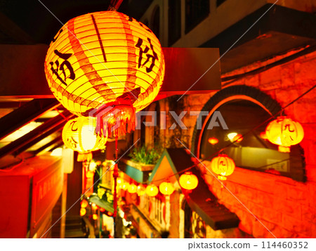 Jiufen Old Street at night, Taiwan 114460352