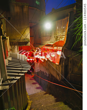 Jiufen Old Street at night, Taiwan Jiufen Old Street at night, Taiwan 114460545