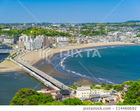 江之島大橋和片瀨海岸 114460692