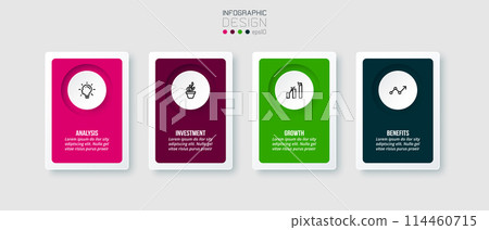 Infographic template business concept with option. Infographic template business concept with option. 114460715