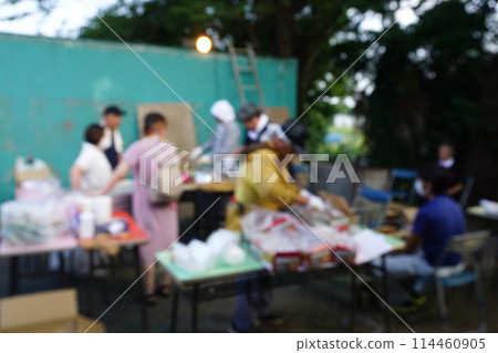 Summer festival image blur 114460905